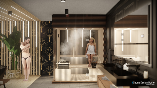 Finnische Design-Sauna Vision