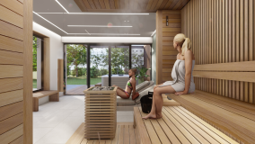 individueller Sauna Wellness Bereich 