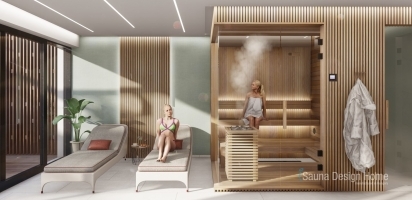 Privater sauna-Wellness bereich